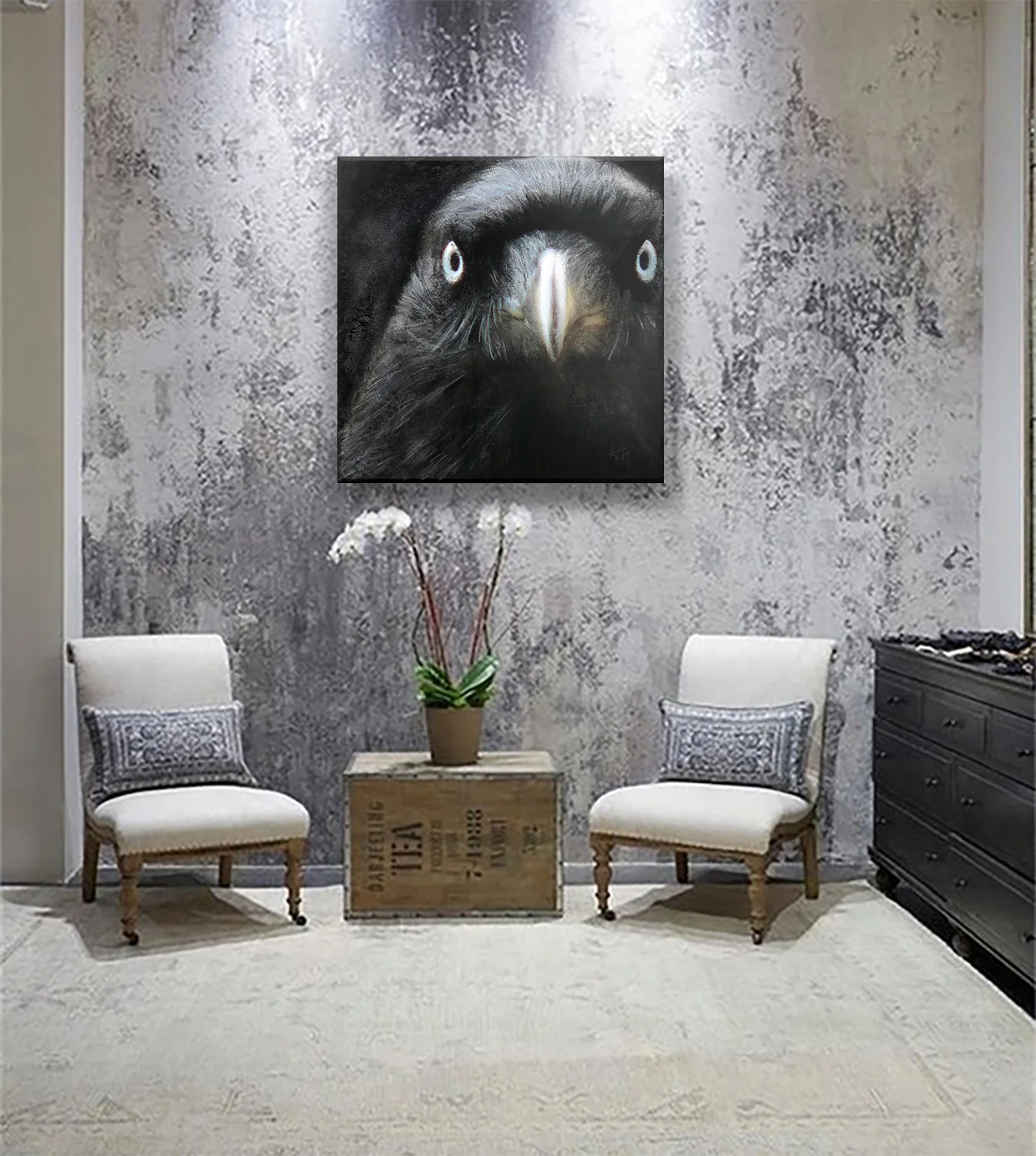 The Crow, Inklife Collection, ANTFOX Gallery — ANTFOX